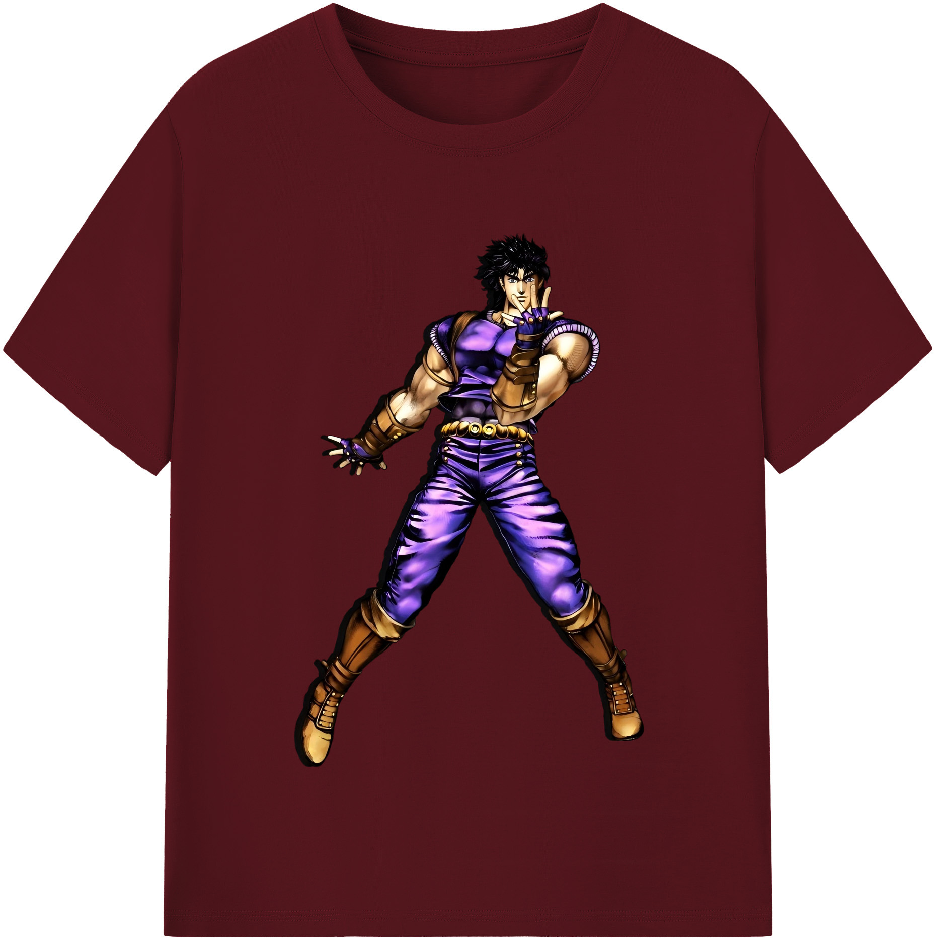 （画像用） ジョジョの奇妙な冒険 /ジョナサン?ジョースター JoJo's Bizarre Adventure Jonathan Joestar 綿100％半袖Tシャツ（フロントプリント）